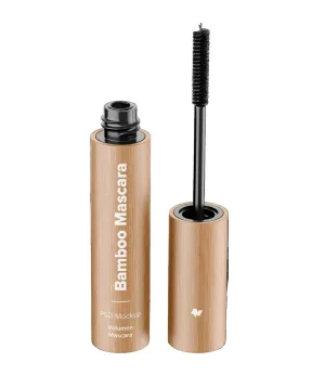 Bamboo Volume Mascara in natural bamboo tube with brush
